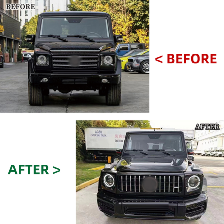 Car Craft Compatible With Mercedes Benz G Class G Wagon W463 2007-2018 To W464 2019+ Amg G63 G53 Upgrade Facelift Conversion Bodykit Bumper Hood Headlight Taillight