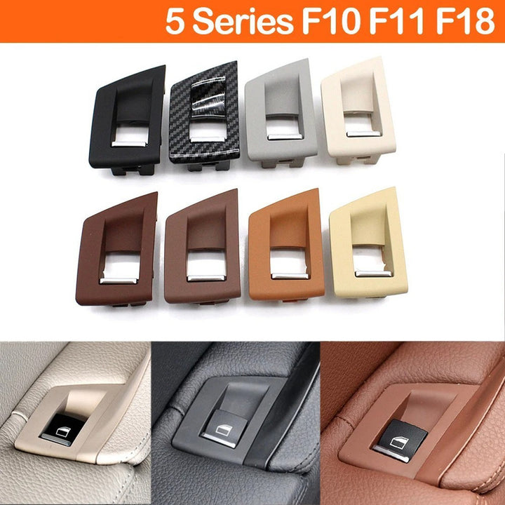 Car Craft Compatible With Bmw 5 Series F10 2010-2017 Car Interior Door Armrest Inside Pull Handle Window Switch Cover Black 51417225889l 51417225890r Rhd Model A CC-7882 - CAR CRAFT INDIA