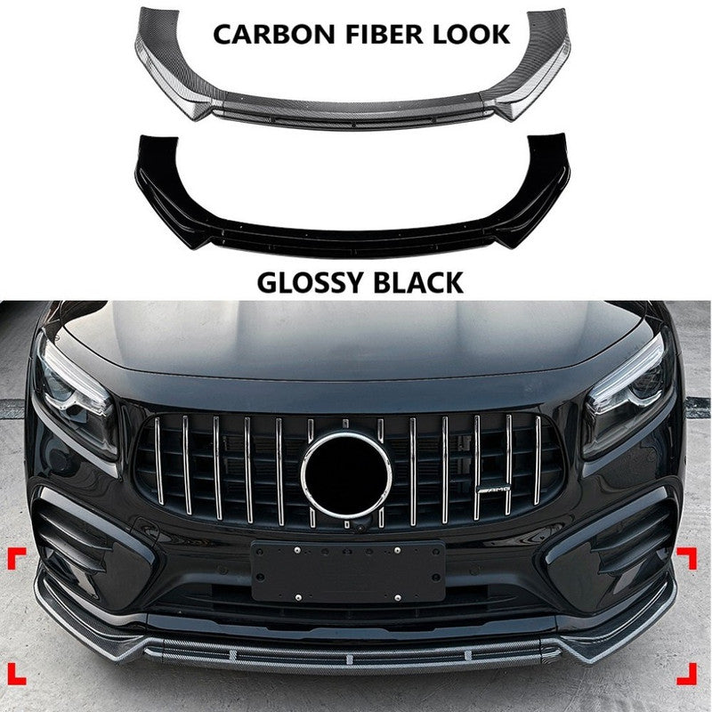 Car Craft Compatible With Mercedes Benz Glb Class X247 Facelift 2024+ Glb220 Glb35 Amg Front Bumper Lip Skirt Splitter Spoiler Zst-1039 Glossy Black