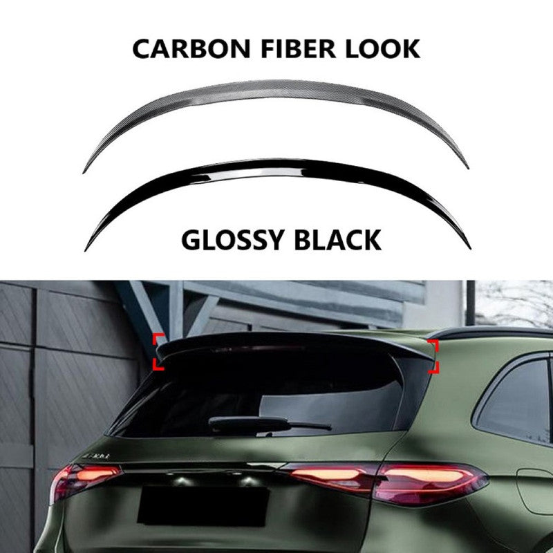 Car Craft Compatible With Mercedes Benz Glc W254 X254 2023 + Amg Style Rear Roof Boot Trunk Wing Lip Spoiler Carbon Fiber Look Zst-796 Cf