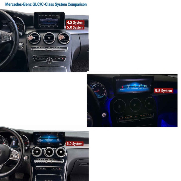 Car Craft Compatible With Mercedes V C Class Glc W253 W205 W447 Digital Android Multimedia Infotainment Player Cluster Speedomeeter With Ambient Ac Air Vent Light Grill Carplay 4gb+64gb Ntg 4.5/5.0