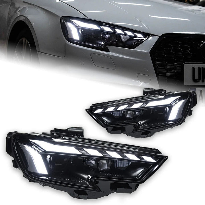 Car Craft Compatible With Audi A3 2017-2021 Helogen Car Front Upgraded Head Light Lamp Xenon Headlight Retrofit Upgrade Modified Led Drl Hid Matrix Style