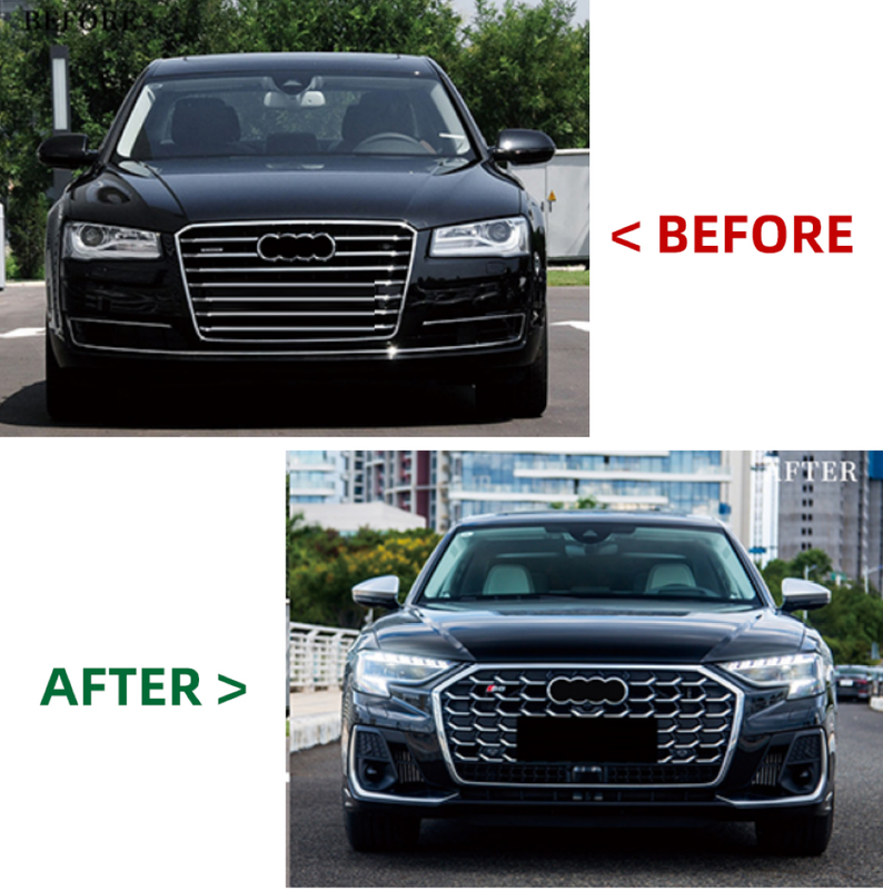 Car Craft Compatible With Audi A8 D4 2010-2017 To 2018+ S8 D5pa Upgrade Facelift Matrix Conversion Bodykit Bumper Hood Trunk Headlight Taillight