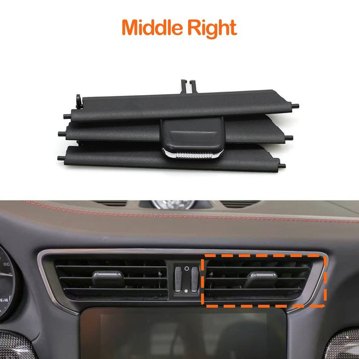 Car Craft Compatible With Porsche Carrera 991 2012-2018 Gt2 Gt3 991 2013-2020 Turbo 991 2014-2019 Targa 991 2014-2019 Dashboard Air Conditioning Ac Vent Grille Repair Kit Middle Right 99155214100-mr