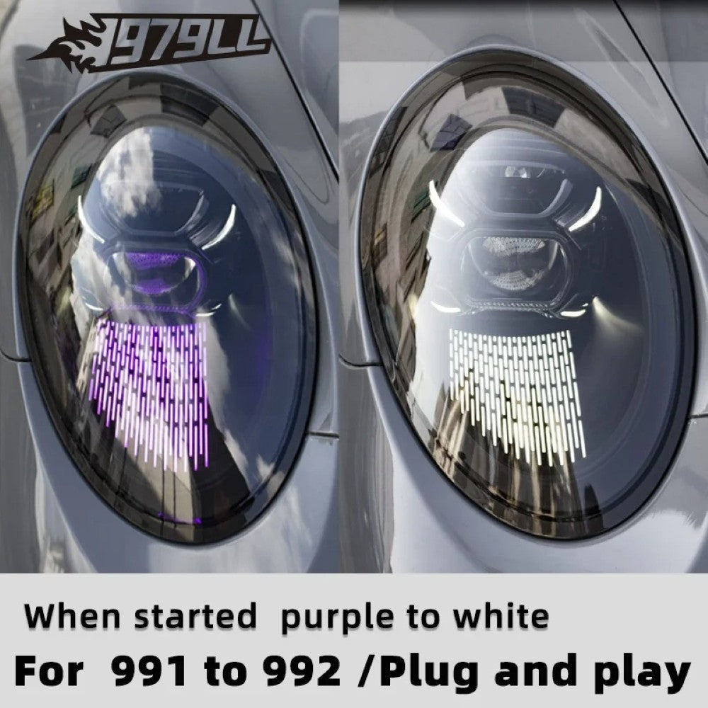 Car Craft Compatible With Porsche 991 2012-2018 Car Front Upgraded To 992 2023 Head Light Lamp Xenon Headlight Retrofit Upgrade Modified Led Drl Hid CC-7949 - CAR CRAFT INDIA