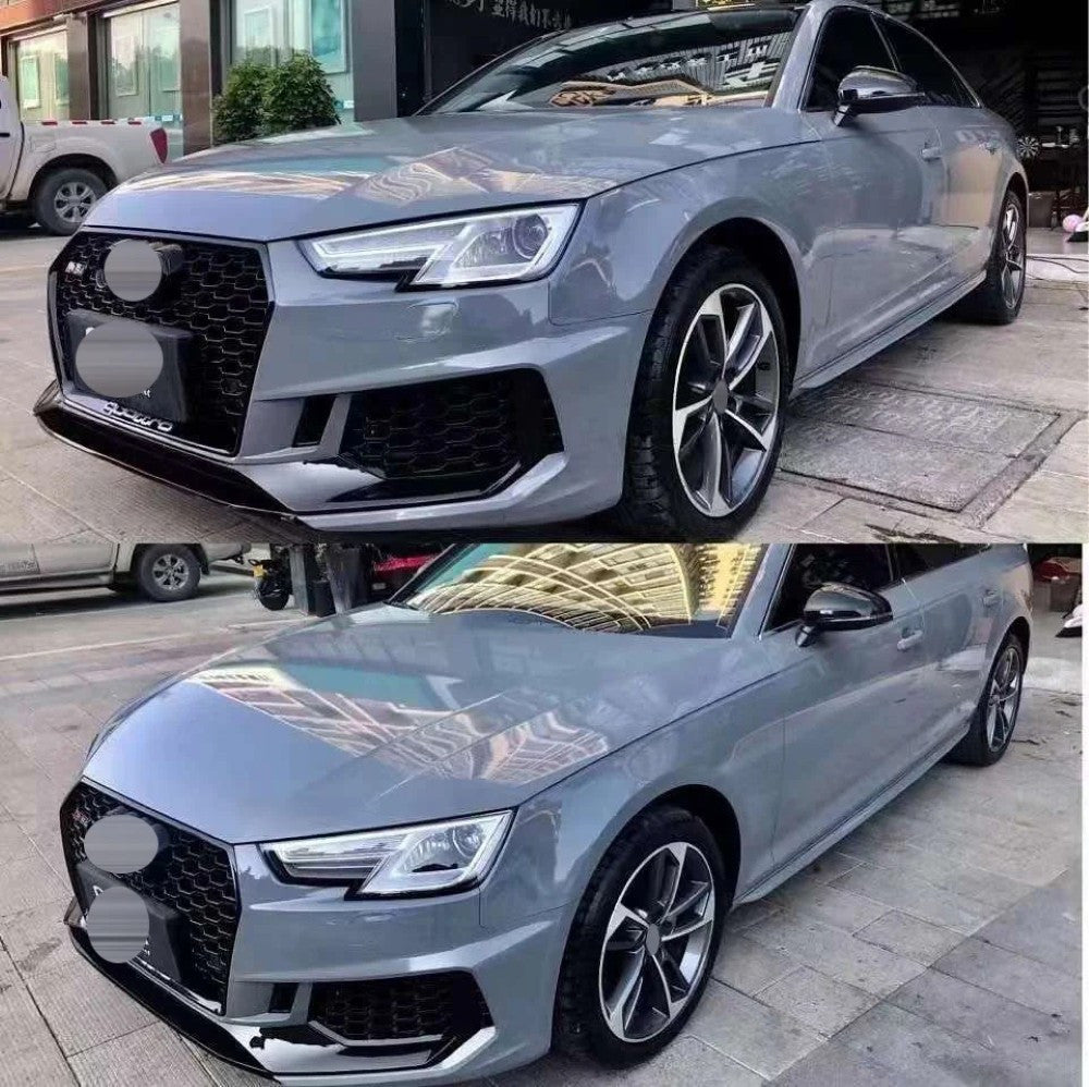 Car Craft Compatible With Audi A4 B9 2017-2020 Upgraded Facelift Convert To Rs4 S4 Sport Bodykit Side Skirt Splitter Running Board A4-028 Gc