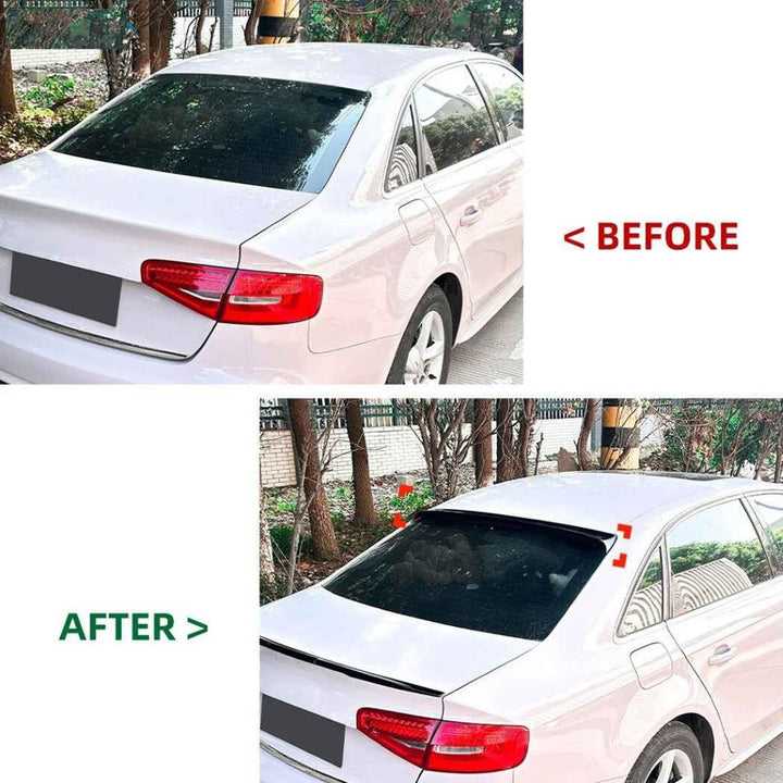 Car Craft Compatible With Audi A4 S4 B8 2009-2019 Trunk Wing Lip Boot Rear Roof Spoiler Zst-894 Gb Glossy Black - CAR CRAFT INDIA