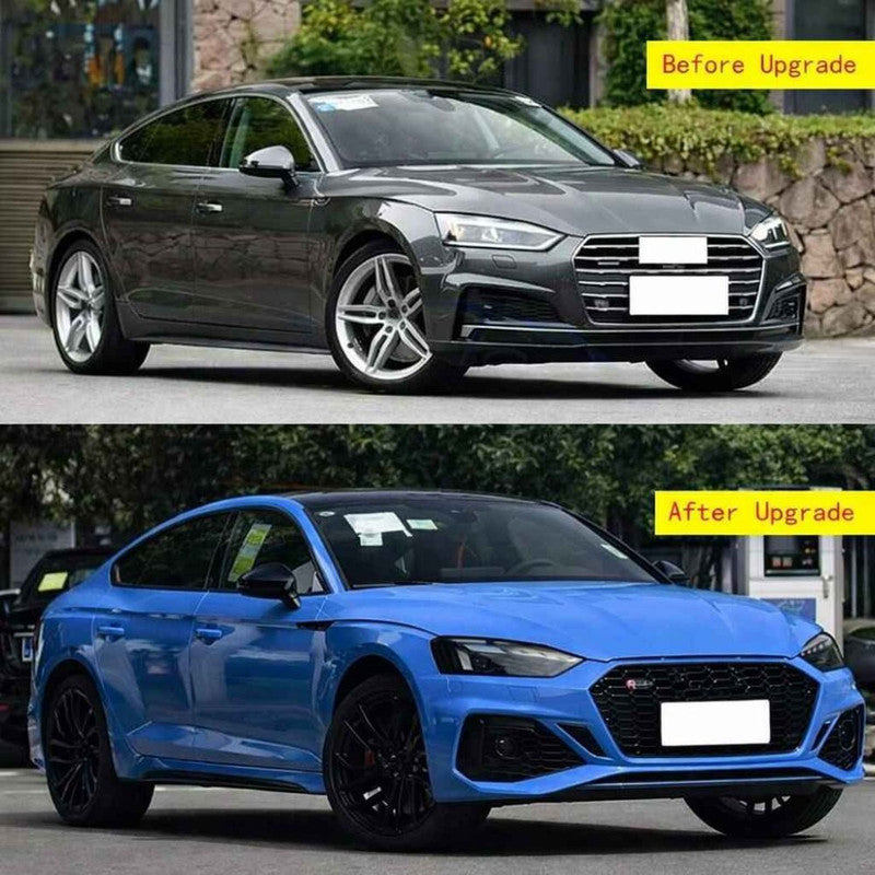 Car Craft Compatible With Audi A5 S5 Rs5 2017-2020 Upgrade Convert To Rs5 S5 2021 Style Sport Front Rear Bumper Bodykit Grill Fog Grill Side Skirts Diffuser Exhaust Tip Pipe A5-038 Gc - CAR CRAFT INDIA