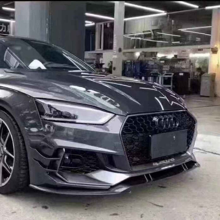 Car Craft Compatible With Audi A5 2017-2020 S5 Rs5 Front Bumper Lip Splitter Skirt Trim A5-030/031 Gc - CAR CRAFT INDIA