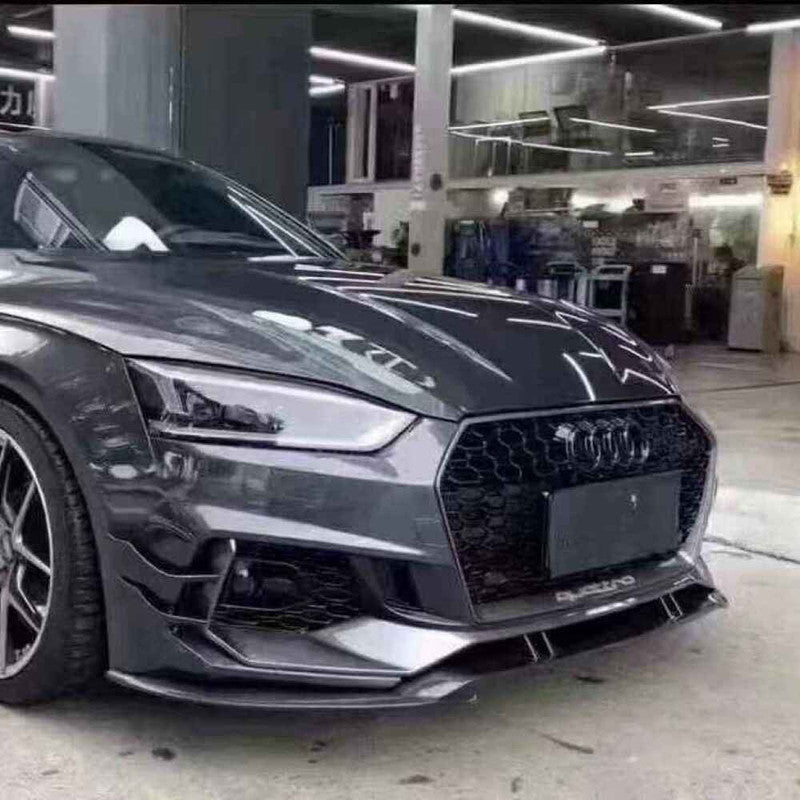 Car Craft Compatible With Audi A5 2017-2020 S5 Rs5 Front Bumper Lip Splitter Skirt Trim Cannard Wind Knife A5-032/033 Gc - CAR CRAFT INDIA