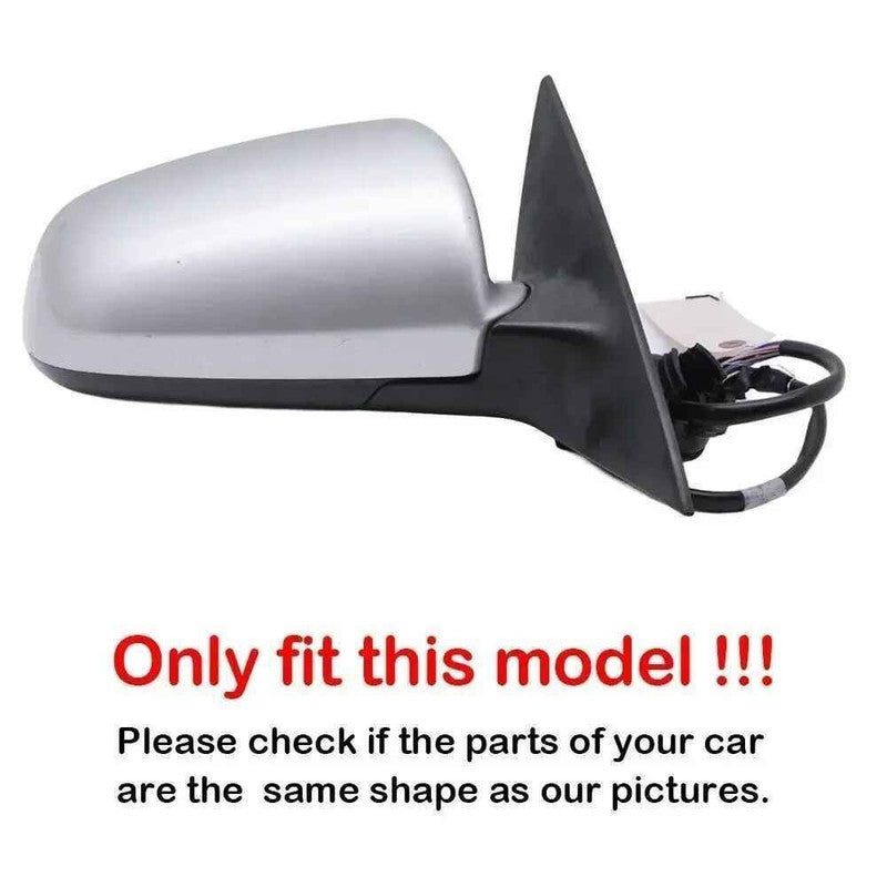 Car Craft Compatible With Audi A3 S3 8p 2005-2008 A4 S4 B7 2002-2009 B6 A6 C6 2005-2009 Side Rear View Case Wing Cap Shell Housing Mirror Covers 3m Tape Pasting Style Glossy Black CC-11508 - CAR CRAFT INDIA