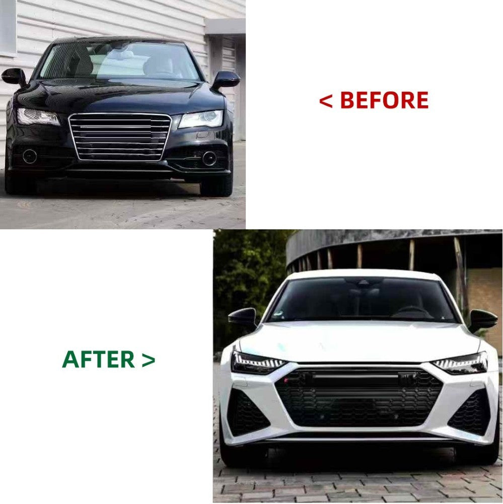 Car Craft Compatible With Audi A7 2011-2018 To 2019-2025 Upgrade Facelift Conversion Hood Fender Bodykit Bumper Headlight Taillight CC-7952 - CAR CRAFT INDIA