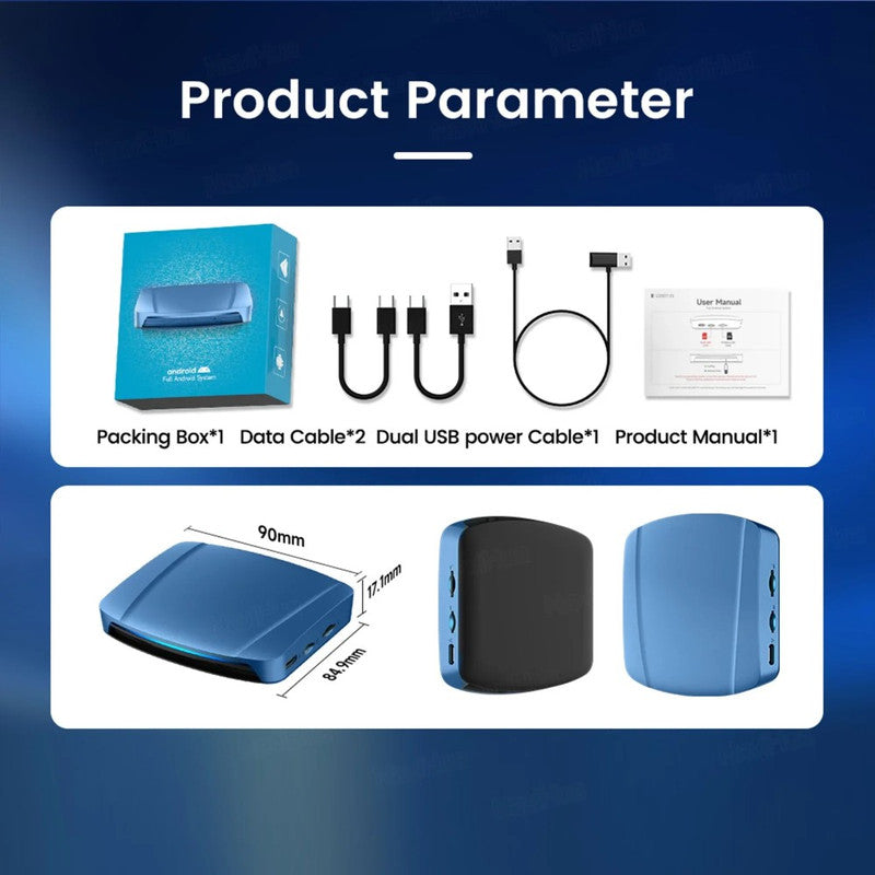 Car Craft Compatible With Bmw Mercedes Audi Porsch Jaguar Suzuki Toyota Android 15 Carplay Ai Box 8-core Android Auto Wireless Apple Carplay Split Screen Smart Streaming Tv Box Hdmi Player 8gb+256gb