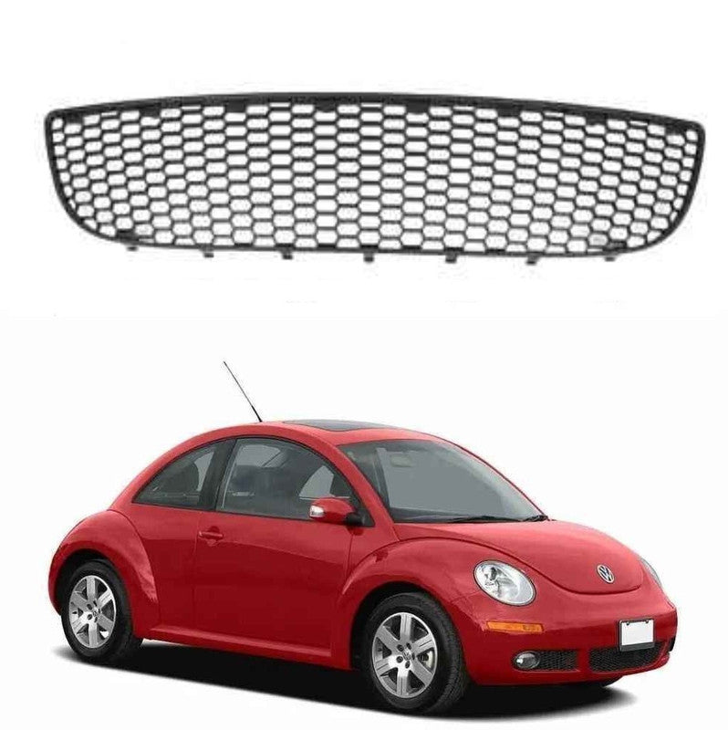 Car Craft Compatible With Volkswagen Vw Beetle 1998-2011 Front Bumper Fog Lamp Light Mesh Grill Cover Centre Middle Dlw0602020103 CC-9653 - CAR CRAFT INDIA