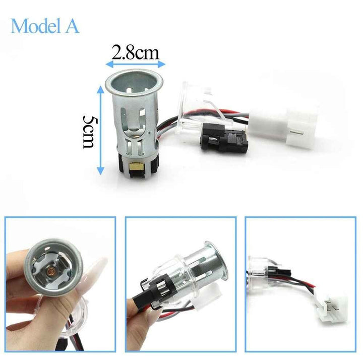 Car Craft Compatible With Mercedes C E Class W204 07-10 W207 W212 Cls W218 12-17 Sls W197 10-14 Amg Gt W190 15-18 Slk Slc W172 11-19 Charging Cigarette Cigar Lighter Socket Plug Mount A 0009063900