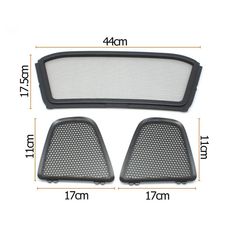 Car Craft Compatible With Porsche Boxster 981 2013–2016 718 Boxster 982 2017–2023 Interior Seat Backrest Roof Net Cover Seatback Seat Cushion Back Mesh Grid 98156162106 Centre Black CC-10639