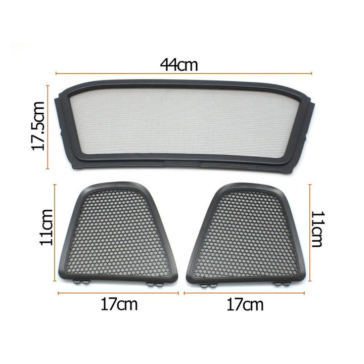 Car Craft Compatible With Porsche Boxster 981 2013–2016 718 Boxster 982 2017–2023 Interior Seat Backrest Roof Net Cover Seatback Seat Cushion Back Mesh Grid 98156162106 Centre Black CC-10639