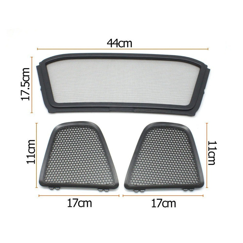 Car Craft Compatible With Porsche Boxster 981 2013–2016 718 Boxster 982 2017–2023 Interior Seat Backrest Roof Net Cover Seatback Seat Cushion Back Mesh Grid 98156158402 Right Black CC-10641