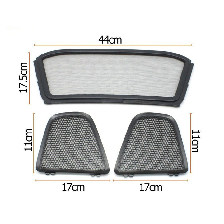 Car Craft Compatible With Porsche Boxster 981 2013–2016 718 Boxster 982 2017–2023 Interior Seat Backrest Roof Net Cover Seatback Seat Cushion Back Mesh Grid 98156158402 Right Black CC-10641