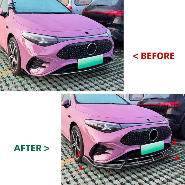 Car Craft Compatible With Mercedes Benz Cla C174 C178 2026+ Amg Line Front Bumper Lip  Splitter Skirt Trim Zst-1540 Gb Glossy Black CC-10944