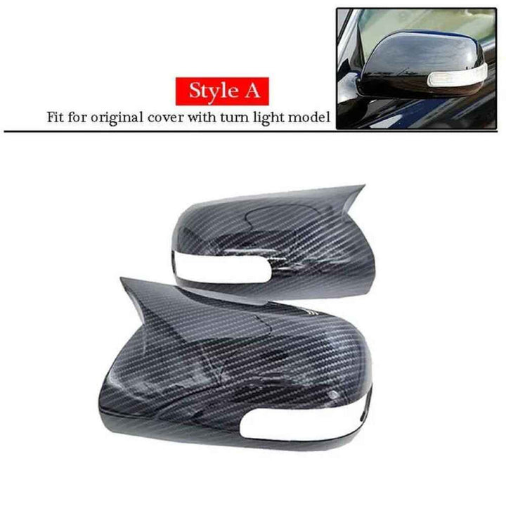 Car Craft Compatible With Toyota Camry Xv40 Mark X Reiz 2005-2011 Side Rear View Case Wing Cap Shell Housing Mirror Covers 3m Tape Pasting Style Carbon Fiber Look Usa CC-11521