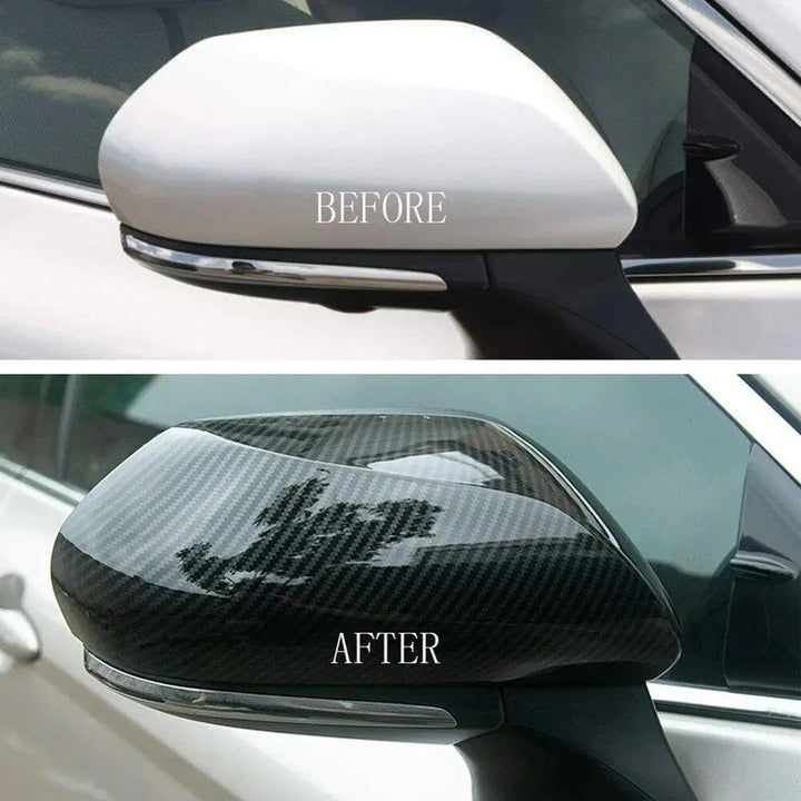 Car Craft Compatible With Toyota Camry 2018‑2025 Le Se Xle Xse Side Rear View Case Wing Cap Shell Housing Mirror Covers 3m Tape Pasting Style Glossy Black Model B CC-11526