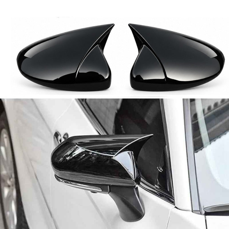 Car Craft Compatible With Toyota Camry 2018‑2025 Le Se Xle Xse Side Rear View Case Wing Cap Shell Housing Mirror Covers 3m Tape Pasting Style Carbon Fiber Look Model C CC-11529