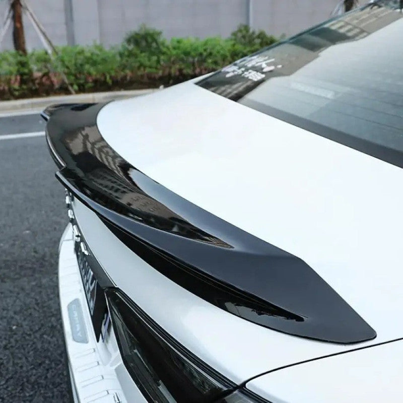 Car Craft Compatible With Toyota Camry 2018-2022 Rear Trunk Wing Boot Lip Wing Spoiler Trd Style Glossy Black