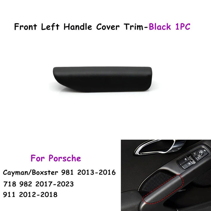 Car Craft Compatible With Porsche Cayman Boxster 981 2013-2016 718 982 2017-2023 911 991 2012-2018 Car Interior Inner Door Handle Cover Trim Black Left 98155590300dk4-c - CAR CRAFT INDIA