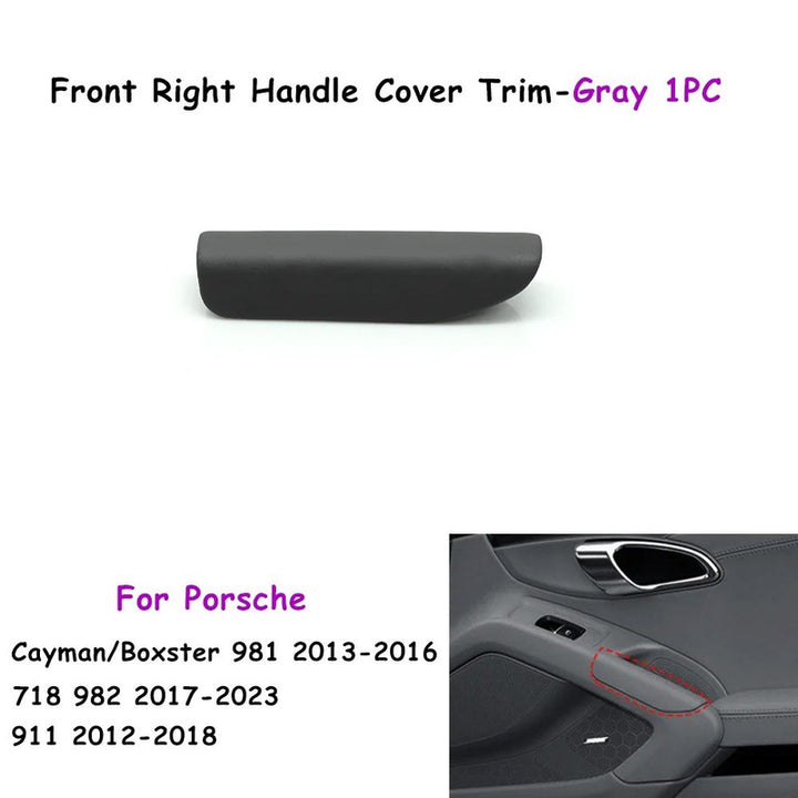 Car Craft Compatible With Porsche Cayman Boxster 981 2013-2016 718 982 2017-2023 911 991 2012-2018 Car Interior Inner Door Handle Cover Trim Platinum Gray Right 98155553400op1-c - CAR CRAFT INDIA