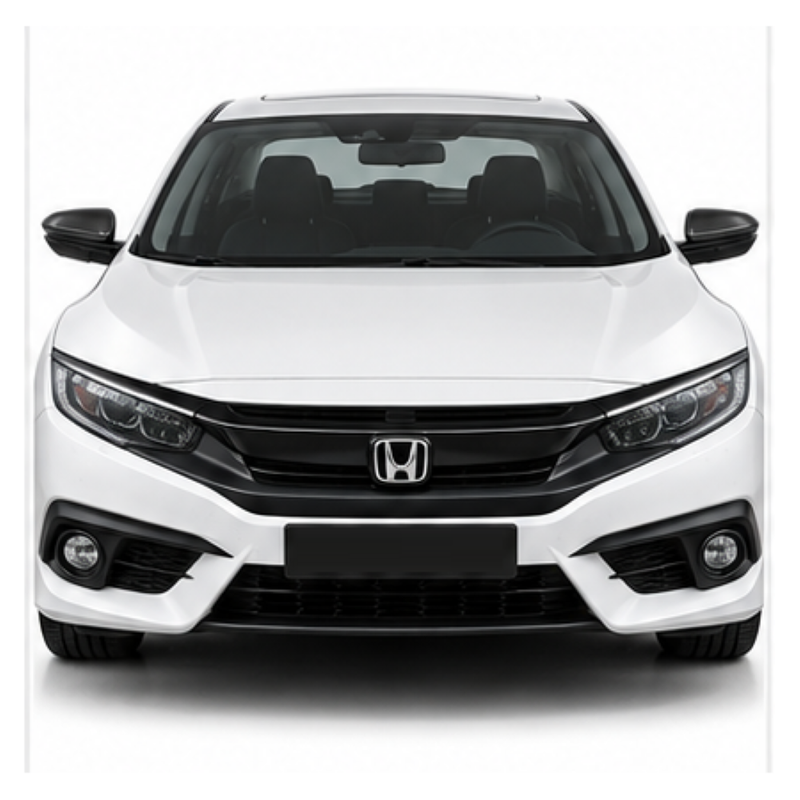 Car Craft Compatible With Honda Civic 2016-2021 Side Rear View Case Wing Cap Shell Housing Mirror Covers 3m Tape Pasting Style Factroy Style Carbon Fiber Look