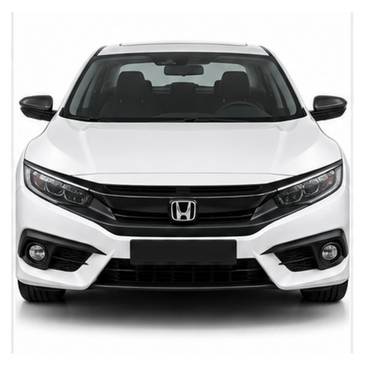 Car Craft Compatible With Honda Civic 2016-2021 Side Rear View Case Wing Cap Shell Housing Mirror Covers 3m Tape Pasting Style Factroy Style Carbon Fiber Look