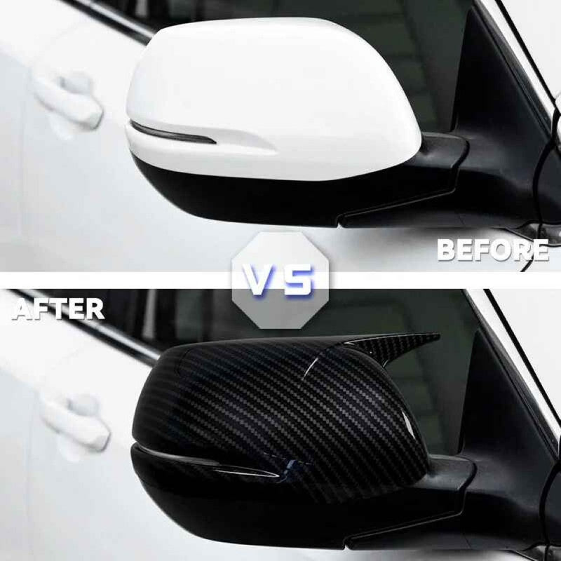 Car Craft Compatible With Honda Crv 2012-2021 Side Rear View Case Wing Cap Shell Housing Mirror Covers 3m Tape Pasting Style Glossy Black CC-11536