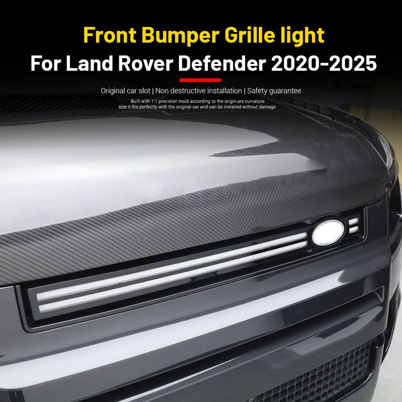 Car Craft Compatible With Land Range Rover Defender 90 110 130 L663 2020-2026 Front Show Grill Led Light Long - CAR CRAFT INDIA