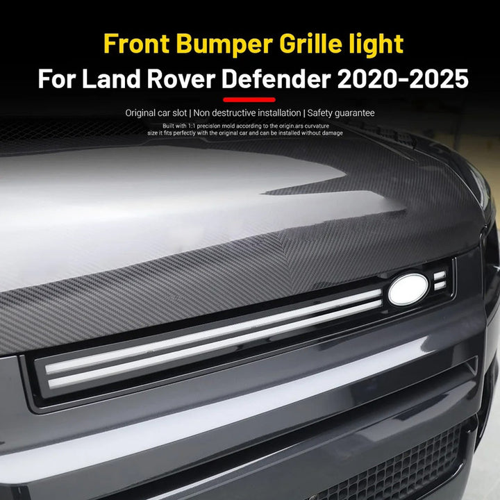 Car Craft Compatible With Land Range Rover Defender 90 110 130 L663 2020-2026 Front Show Grill Led Light Long - CAR CRAFT INDIA