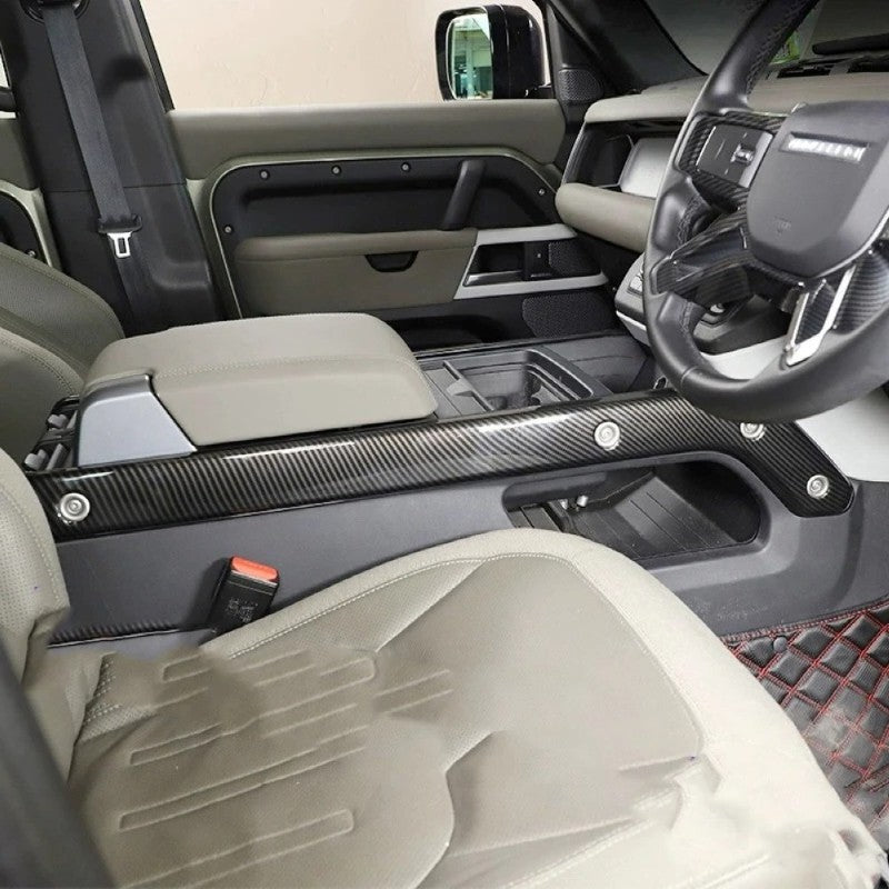 Car Craft Compatible With Range Land Rover Defender 90 110 130 L663 Lr129997 2020+ Car Interior Trim Set Center Console Aremest Panel Side Trim Strips Real Carbon Fiber - CAR CRAFT INDIA