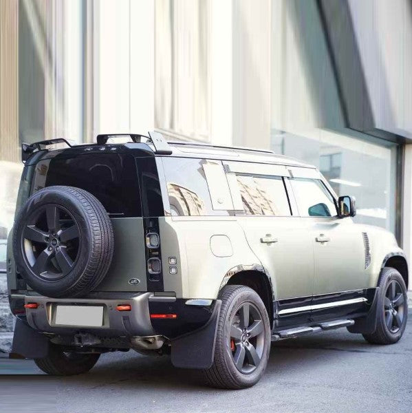 Car Craft Compatible With Land Range Rover Defender 90 110 130 2020-2026 L663 Rear Trunk Roof Wing Spoiler Lip Splitter Rock Ms Style Kt Design Glossy Black - CAR CRAFT INDIA