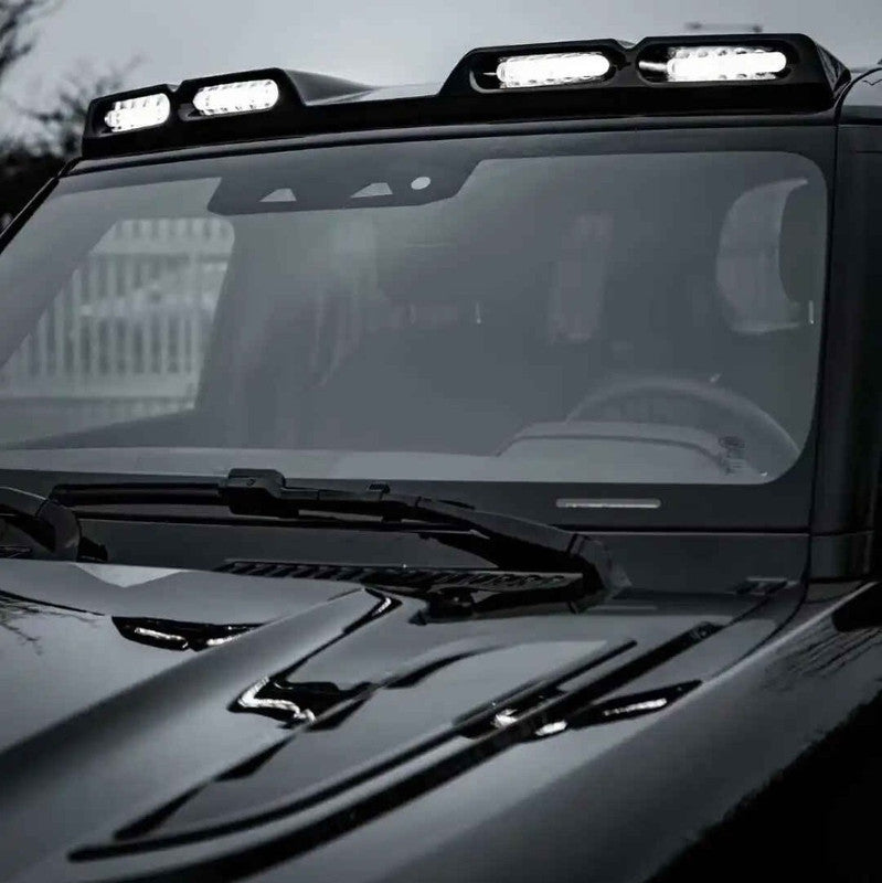 Car Craft Compatible With Range Land Rover Defender L663 2020-2025 90 110 130 Upgrade Convertion Bodykit Urban U Style Front Roof Spoiler With Light Led