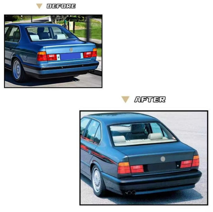Car Craft Compatible With Bmw 5 Series E34 1988-1995 Upgrade Facelift Convert To M5 Mt M Tech M Sport Rear Bumper Bodykit Body Kit Gc E34-003