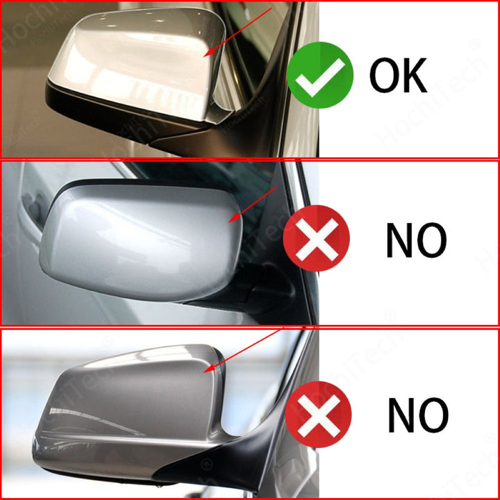 Car Craft Compatible With Bmw 5 Series E60 2004-2010 6 Series E63 2004-2011 Side Rear View Wing Mirror Cap Cover Replacement Style Glossy Black Gc E60 019 020 Gb CC-10669