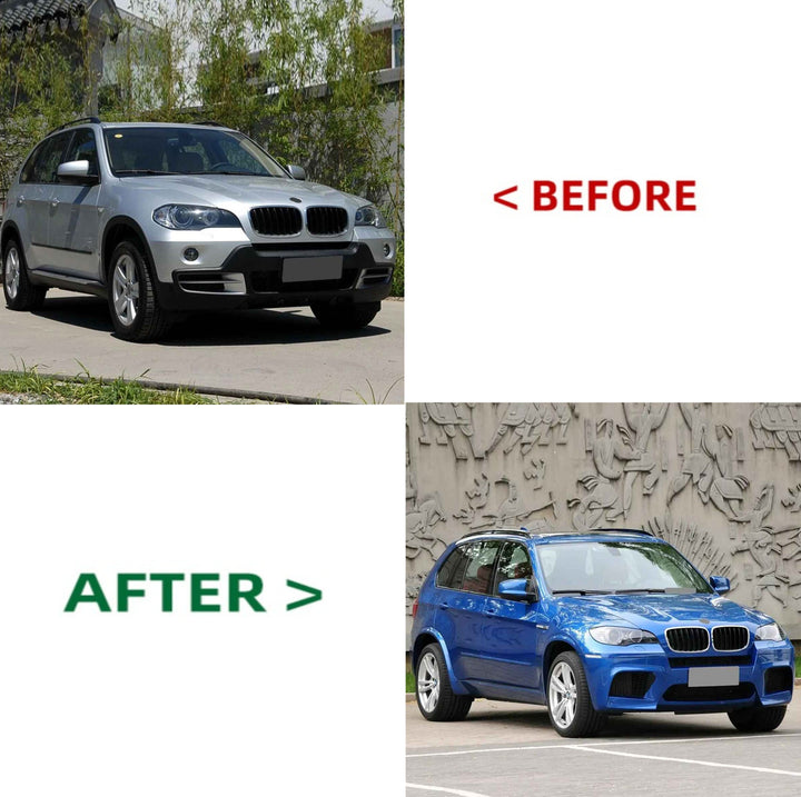 Car Craft Compatible With Bmw X5 E70 2010-2013 Side Skirts Splitter Running Board Side Step M Sport X5m Style E70-004 Gc