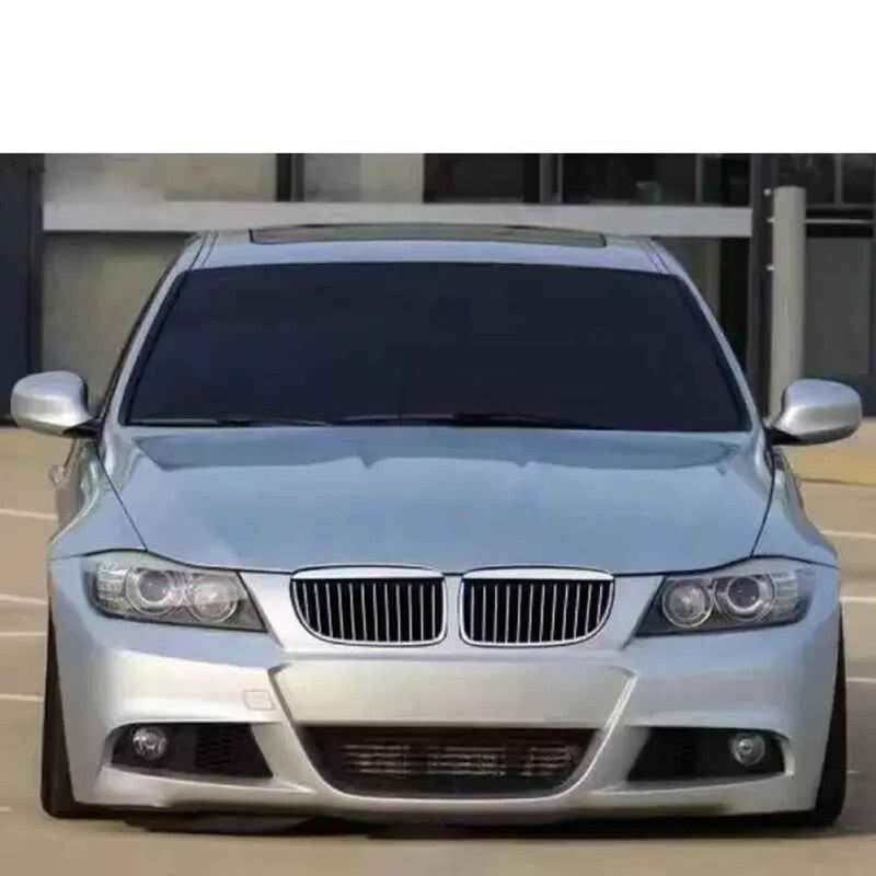 Car Craft Compatible With Bmw 3 Series E90 2005-2008 Front Bumper Upgrade Convert To M Sport Mt M Tech Bodykit Bumper With Fog Hole Mesh - CAR CRAFT INDIA