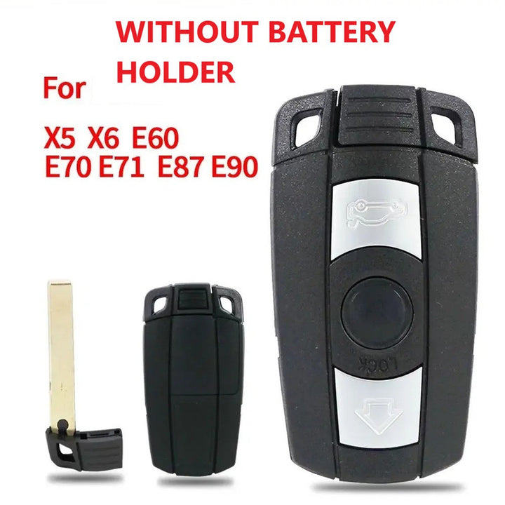 Car Craft Compatible With Bmw 1 3 5 6 7 X1 X3 X5 X6 Z4 E60 E90 E70 E71 E89 E84 E83 E63 E92 Car Key Cover Shell With Blade Without Battery Holder Bm-ks-21g