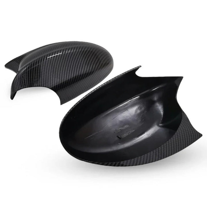 Car Craft Compatible With Bmw 1 3 Series E81 E82 E87 E88 E90 E91 E92 E93 2005-2009 Side Rear View Case Wing Cap Shell Housing Mirror Covers 3m Tape Pasting Style Glossy Black CC-11518