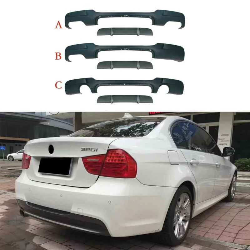 Car Craft Compatible With Bmw 3 Series E90 Lci 2005-2012 Rear Bumper Upgrade Convert To M Sport Mt M Tech Bodykit Bumper - CAR CRAFT INDIA