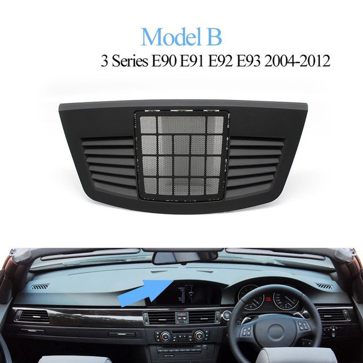 Car Craft Compatible With Bmw 3 Series E90 E91 E92 E93 2004-2012 Car Interior Front Dashboard Audio Loudspeaker Cover Grille Panel Trim Replacement Middle Centre 51457123750 Model B - CAR CRAFT INDIA