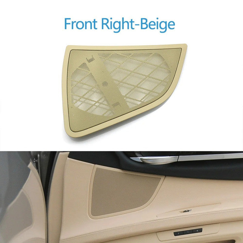Car Craft Compatible With Bmw 7 Series F01 F02 2009-2014 Car Interior Door Speaker Loudspeaker Grill Cover Horn Sound Audio Speaker Grille Panel 51419169096 Beige Front Right - CAR CRAFT INDIA