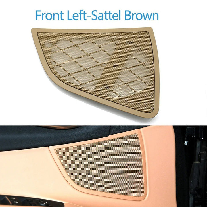 Car Craft Compatible With Bmw 7 Series F01 F02 2009-2014 Car Interior Door Speaker Loudspeaker Grill Cover Horn Sound Audio Speaker Grille Panel 51419169103 Sattel Brown Front Left - CAR CRAFT INDIA