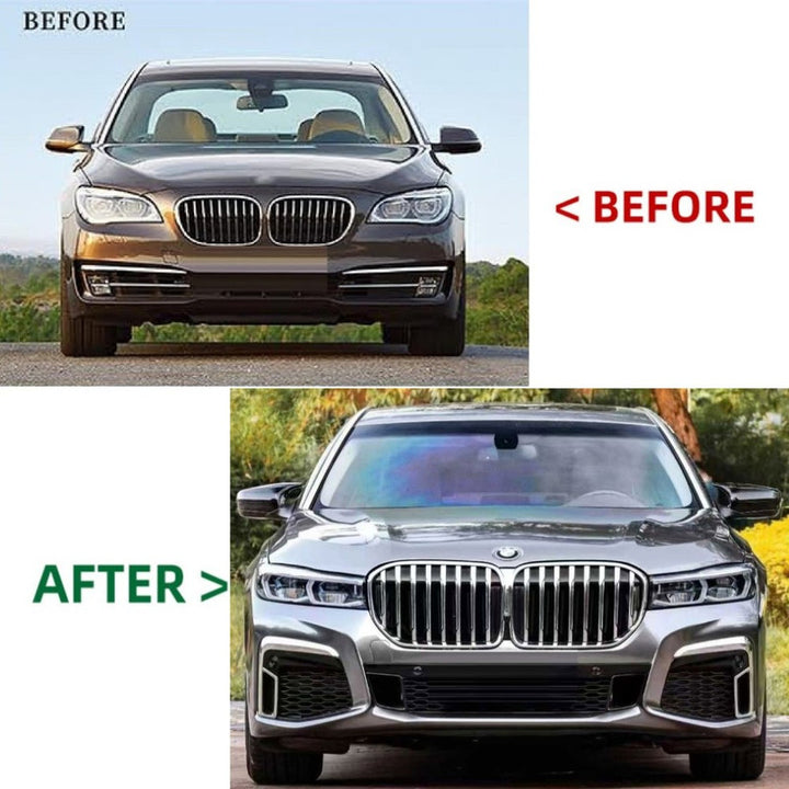 Car Craft Compatible With Bmw 7 Series F01 F02 2009-2014 Upgrade Facelift Convert To G12 Lci 2019-2024 M Sport Kit Bumper Grill Headlight Taillight Trunk Fender Spoiler Bodykit No Cut