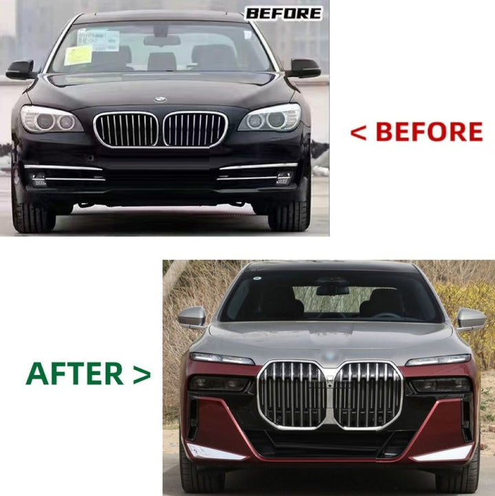 Car Craft Compatible With Bmw 7 Series F01 F02 Upgrade Facelift Convert To G70 2024+ M Sport Bumper Bodykit Bumper Headlight Taillight Hood Fender CC-6609